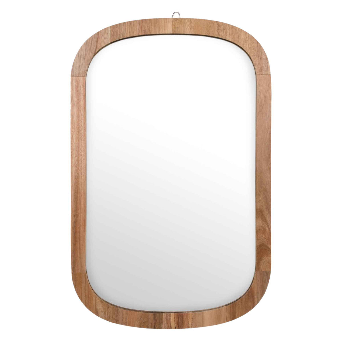 Miroir rectangulaire avec cadre arrondi d&#39;aspect bois, 15-1/2&quot; x 23-1/2&quot;