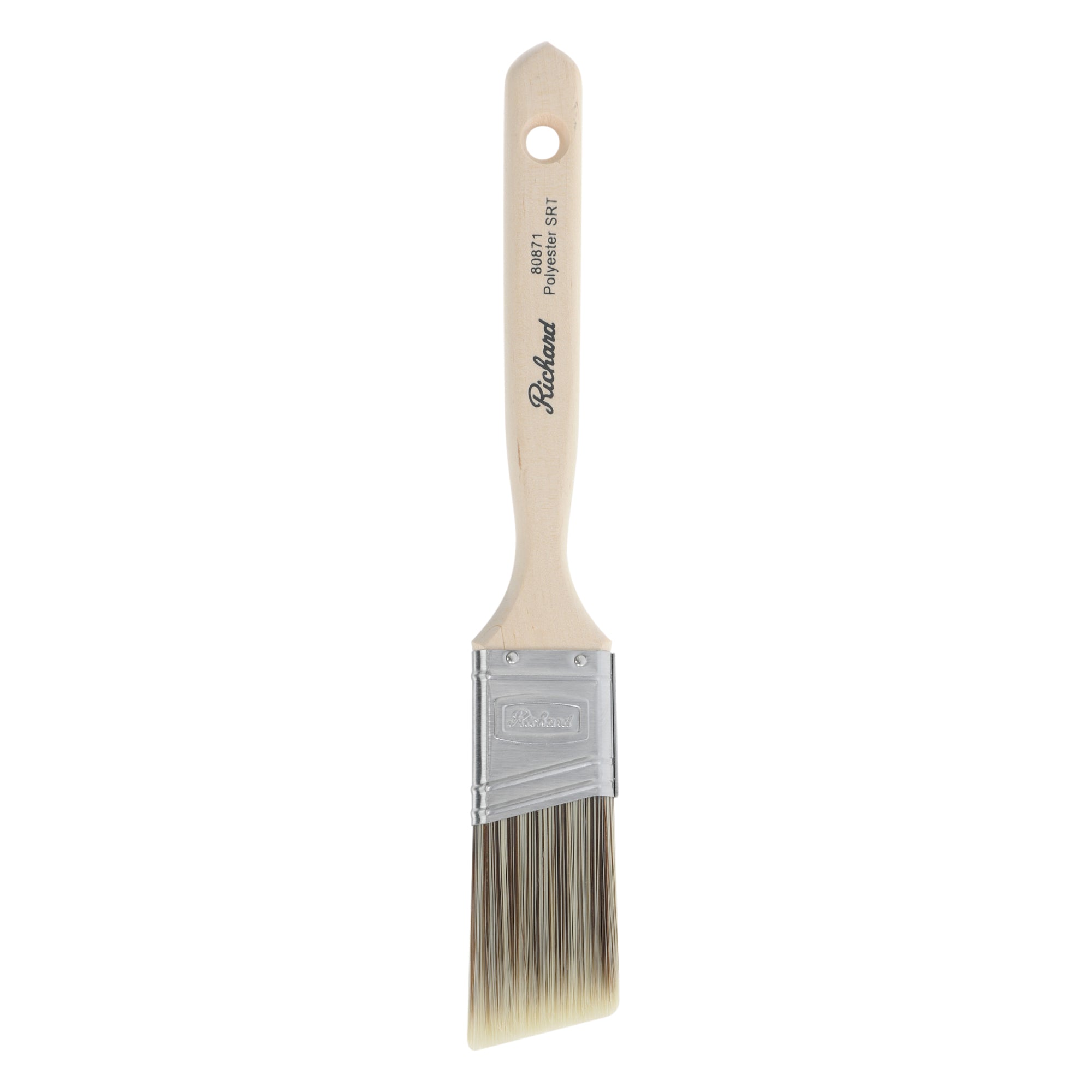 Pinceau angulaire de 1 1/2 po, série Pro Platinum, filaments en polyester SRT, manche en bois