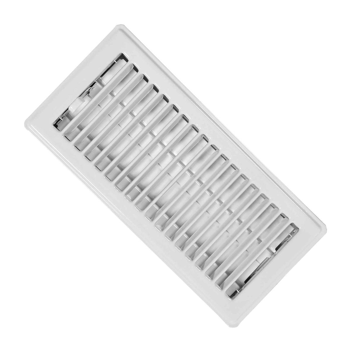 Registre de plancher en acier peint en blanc, 2,25&quot; x 12&quot;