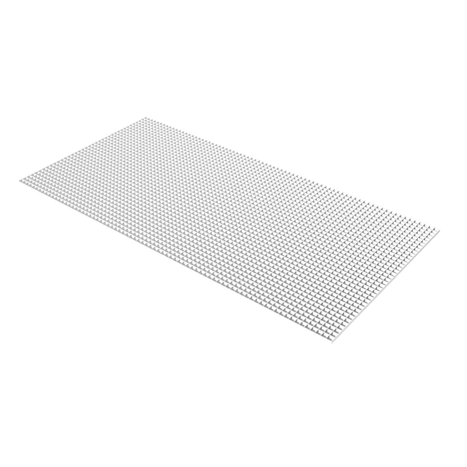 Panneau d'éclairage de styrène quadrillé "Eggcrate", 24" x 48"