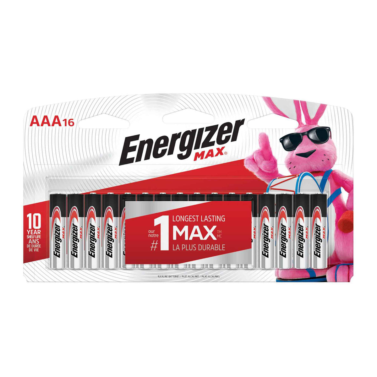 Pile AAA Energizer Max, 16 unités