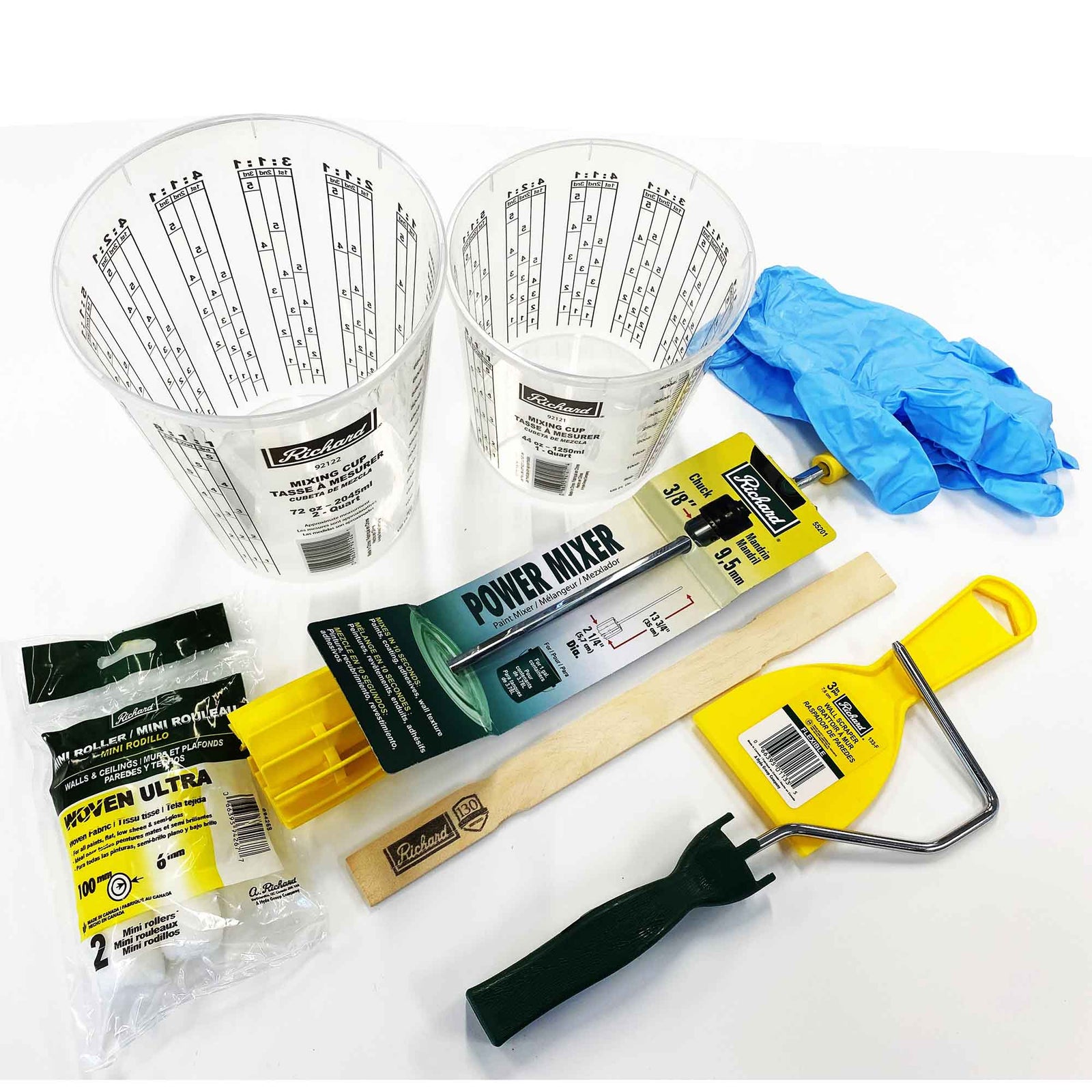 Ensemble pour l'application d'époxy sur dessus de table, 8 pièces