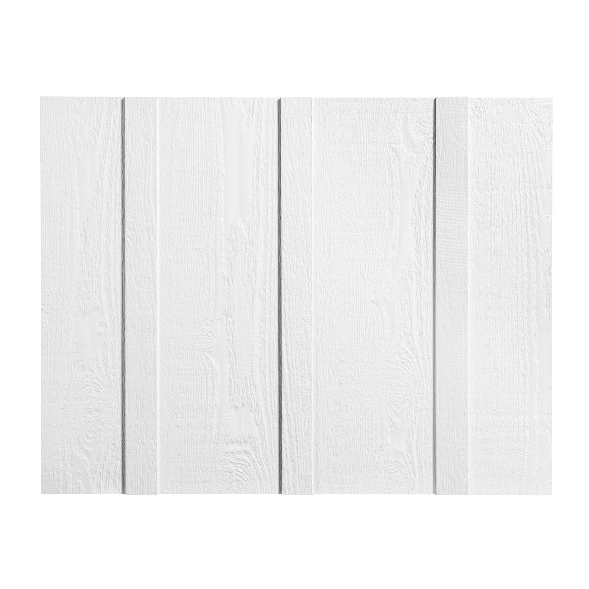 Planche de revêtement avec latte de 3/8" x 12" x 144", blanc (4 unités)