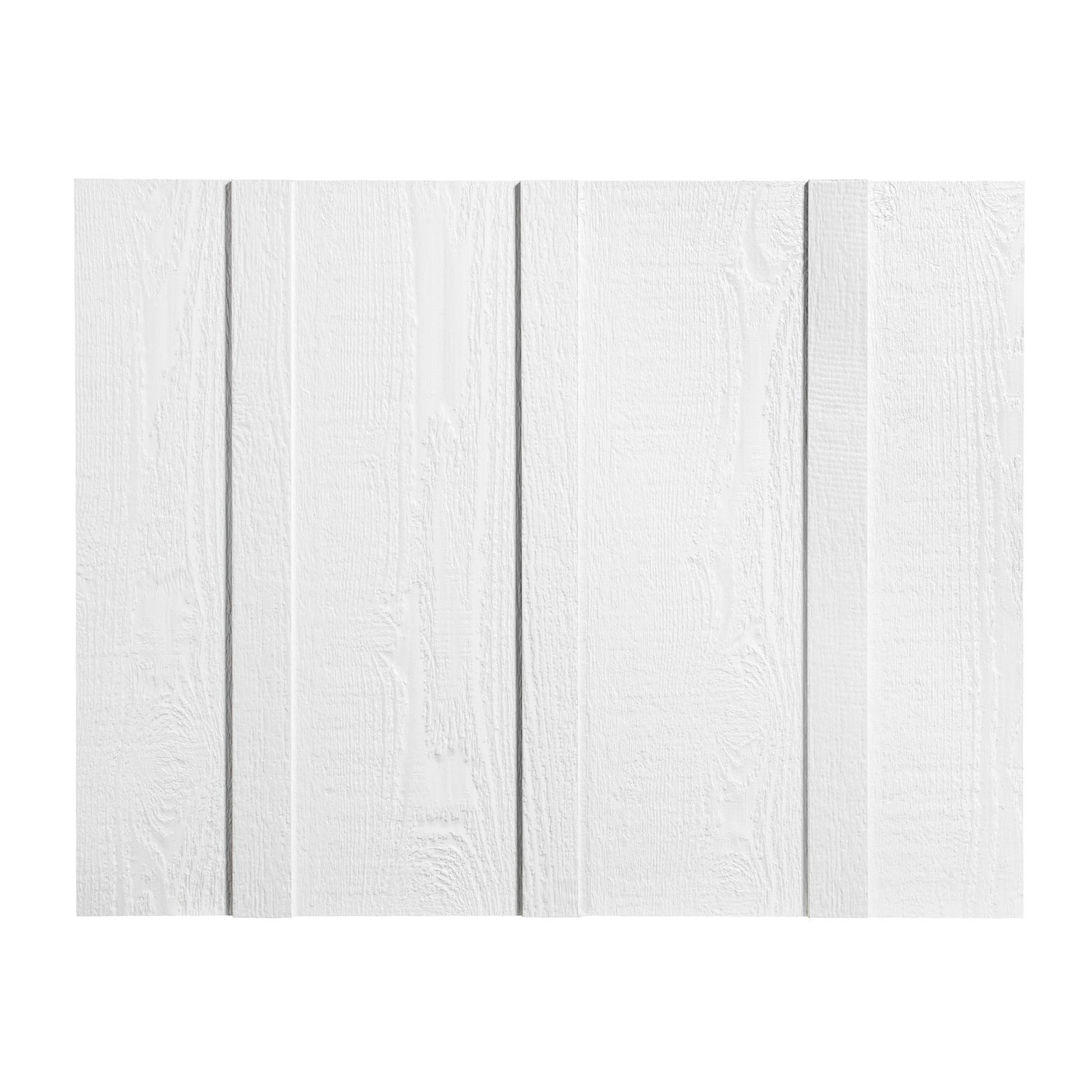 Planche de revêtement avec latte de 3/8" x 12" x 144", blanc (4 unités)