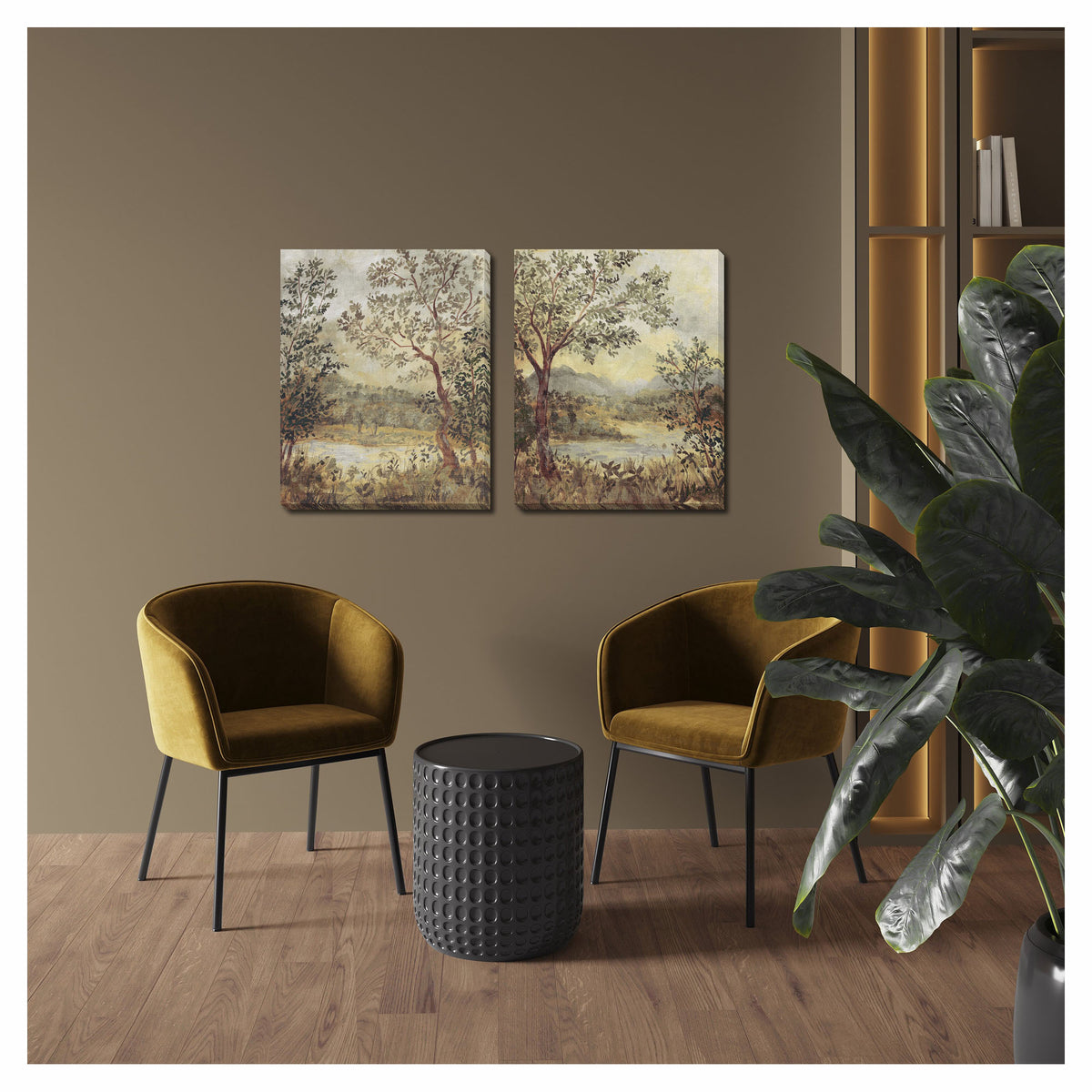 Ensemble de toiles de tapisserie Smoketree, 16'' x 20'' (2 pièces) 