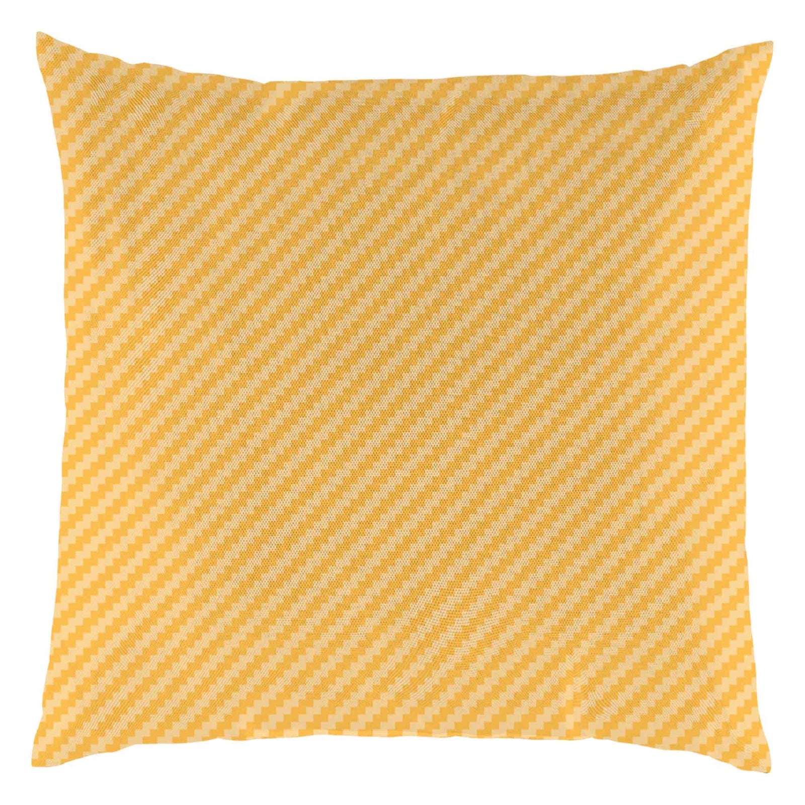 Coussin d'extérieur jaune, 17,7" x 17,7" x 2,5" 