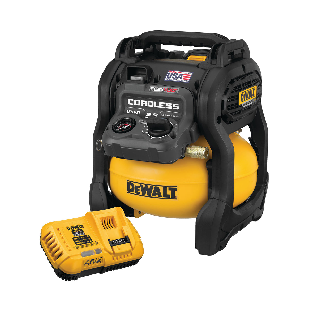 Trousse de compresseur d'air sans fil de 9,46 L (2.5 gal.) 60V MAX FLEXVOLT