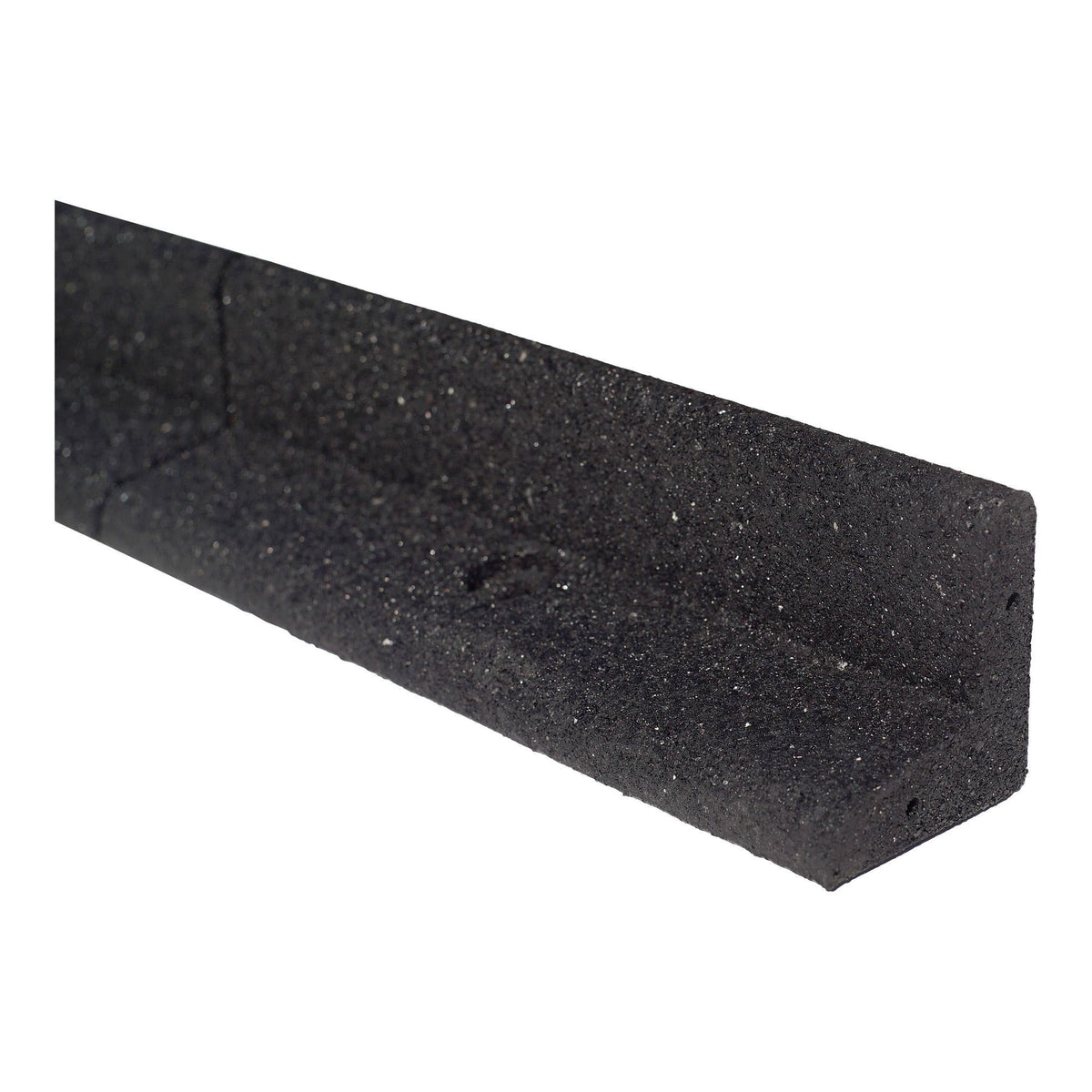 Bordure de jardin EcoBorder avec ancrages, 48" x 3" x 3" (noir)