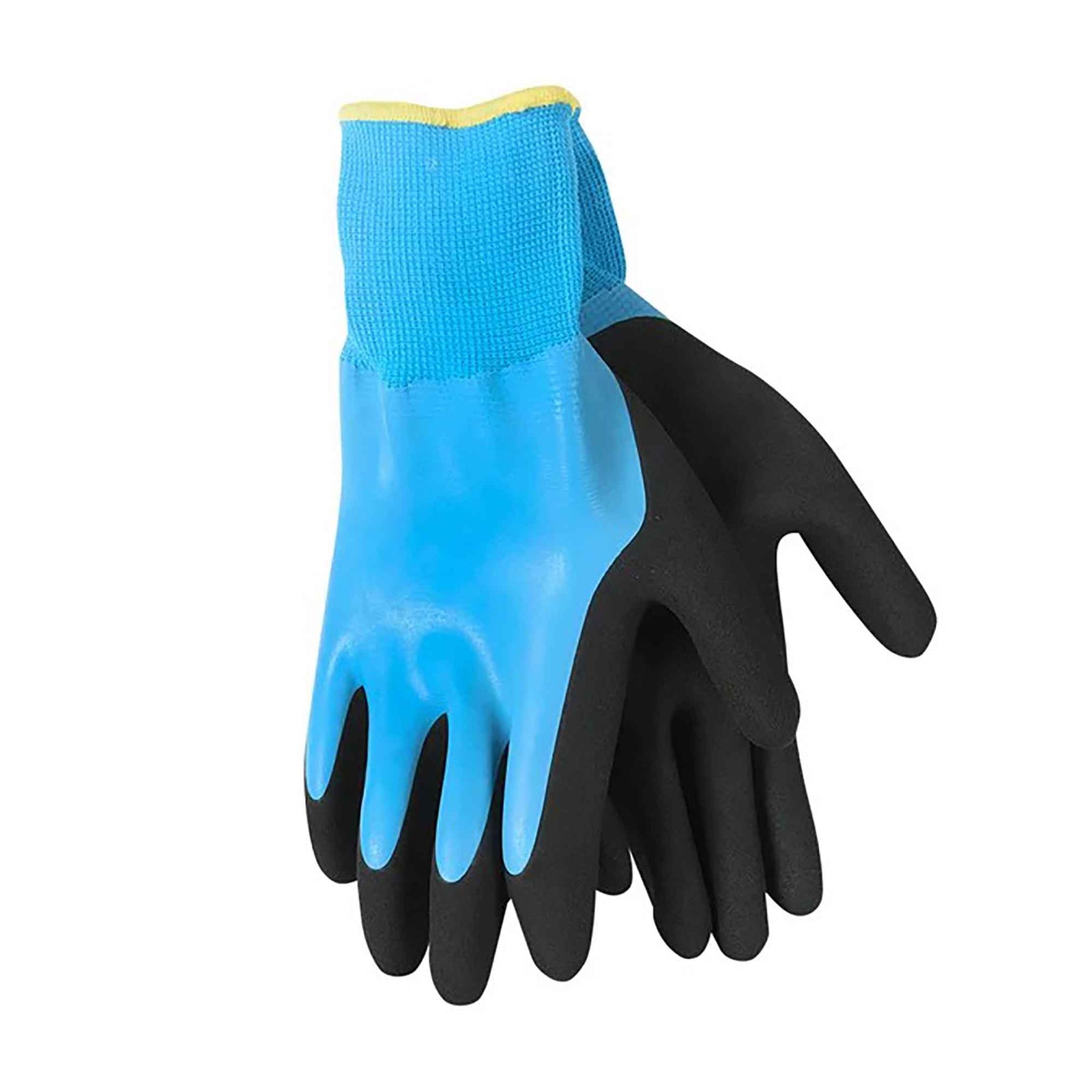 Gants de travail imperméables entièrement recouverts de caoutchouc, moyen