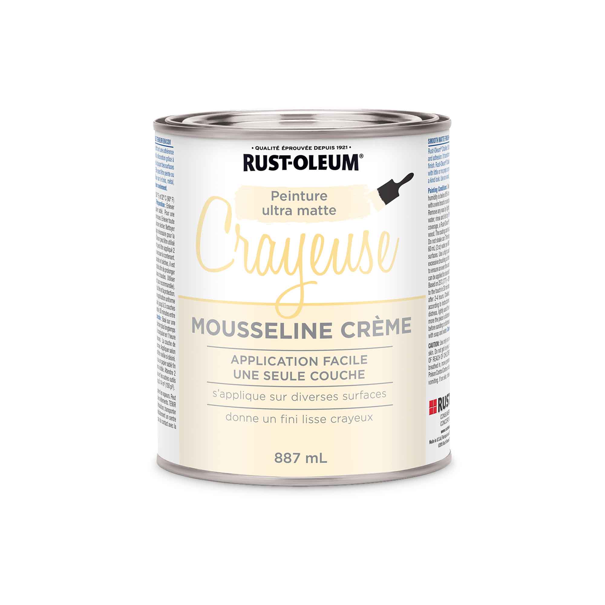 Peinture à la craie Ultra Mate mousseline crème, 887 ml