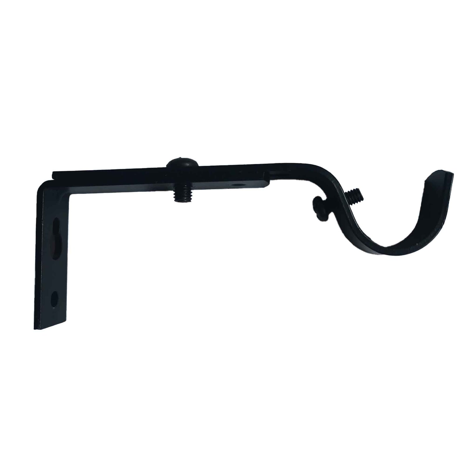 Support ajustable pour tringle à rideaux, 5/8'' à 3/4'' (noir)