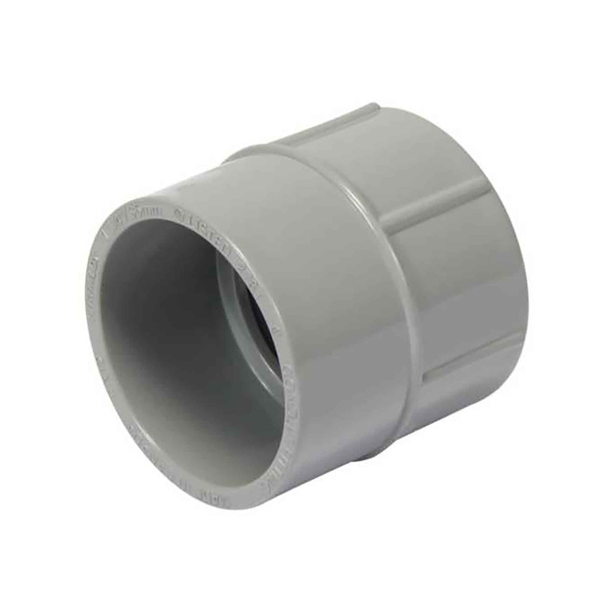 Adaptateur femelle pour conduit en PVC gris, 1-1/4&quot;