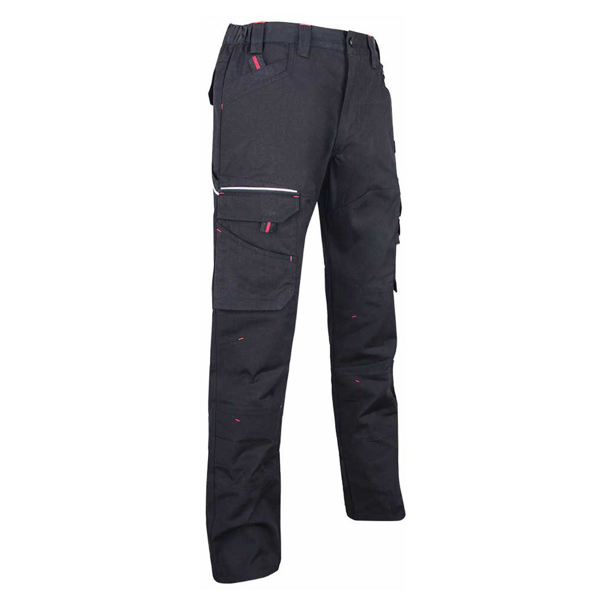 Pantalon Basalte en tissu canevas extensible, noir (34/44)