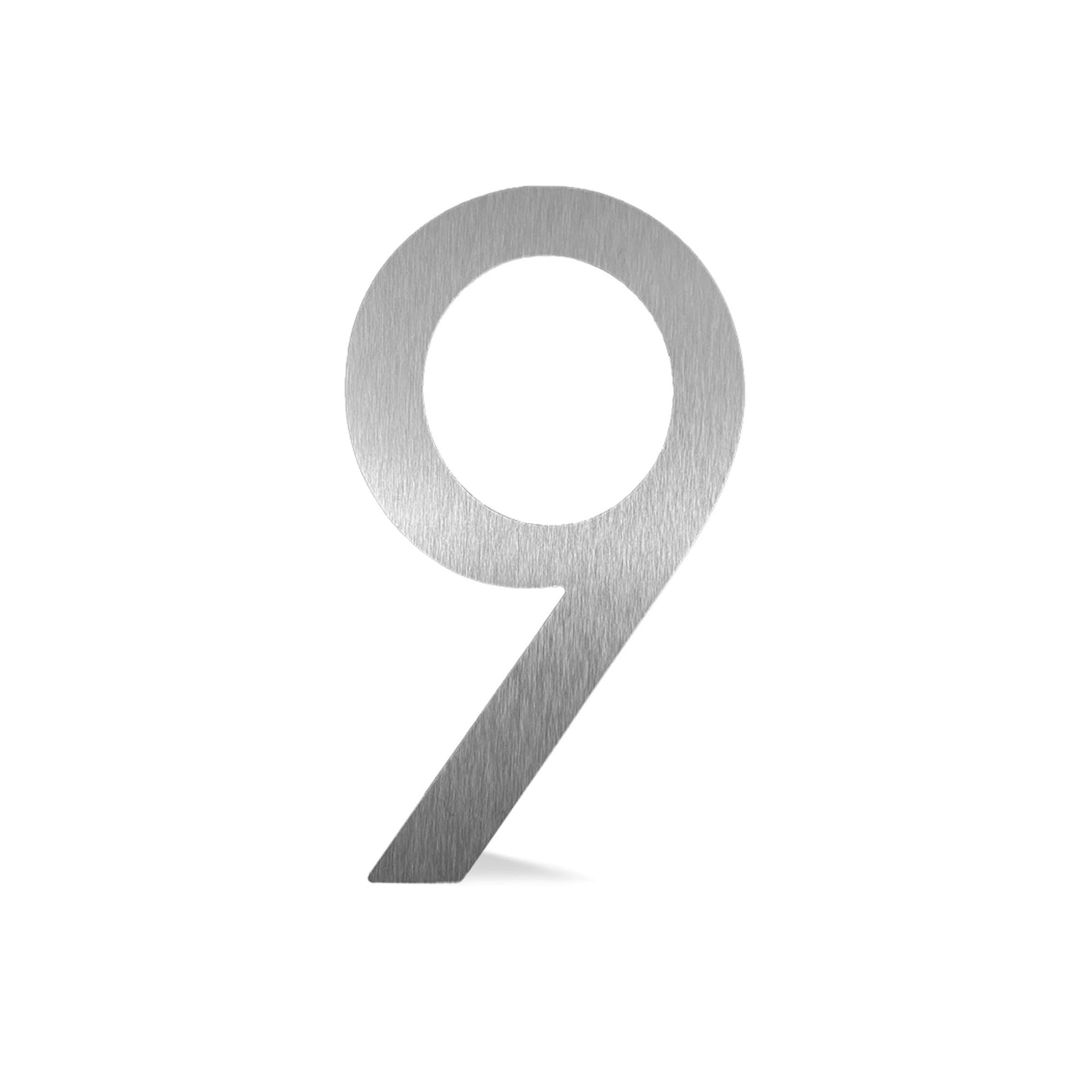 Chiffre flottant 3D de 9'' en alumipanel, #9 (aluminium)