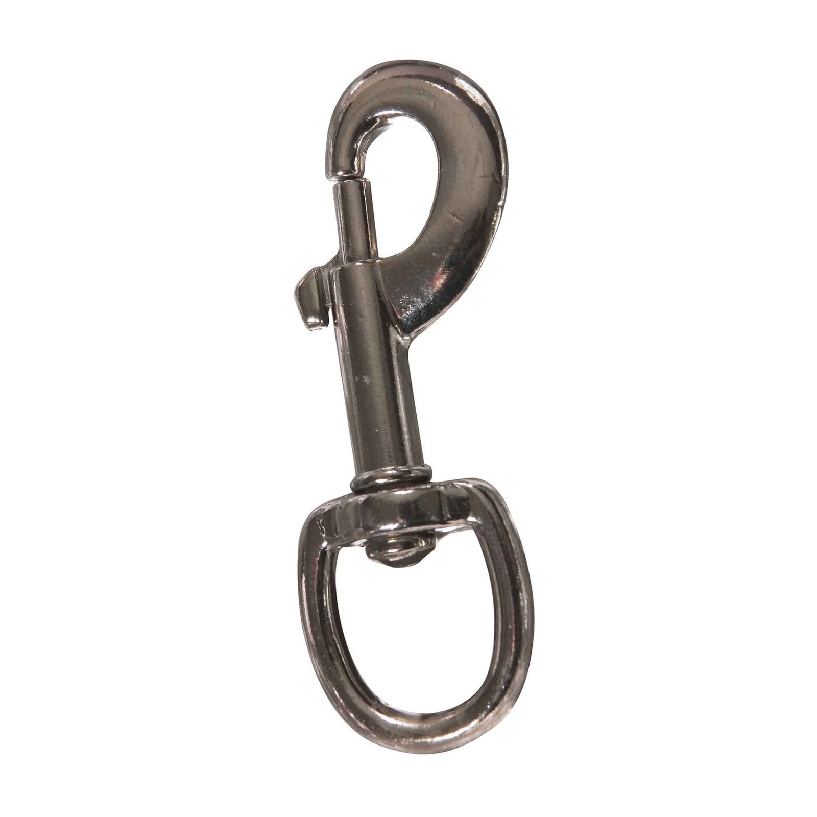 Mousqueton pivotant à verrou en acier plaqué zinc, 5/8" x 3"