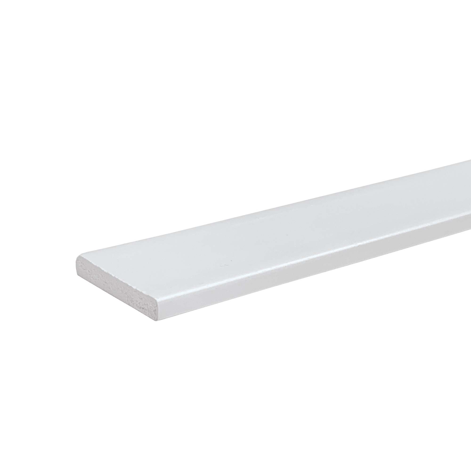 Moulure de joint blanche en PVC de 1/4" x 1-1/2" x 8'