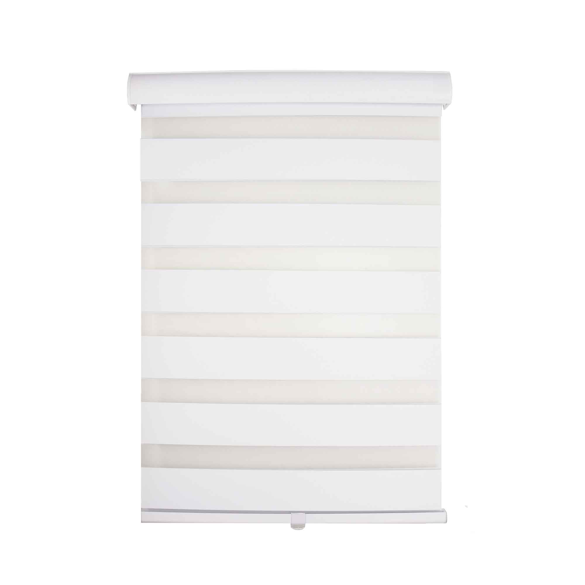 Store sans cordon en polyester blanc, 52" x 84"