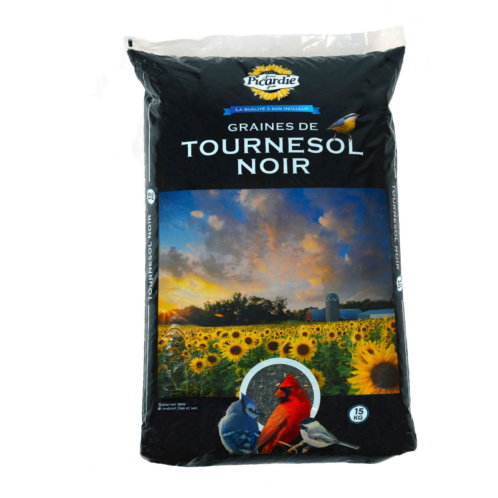 Graines de tournesol noir, 15 kg