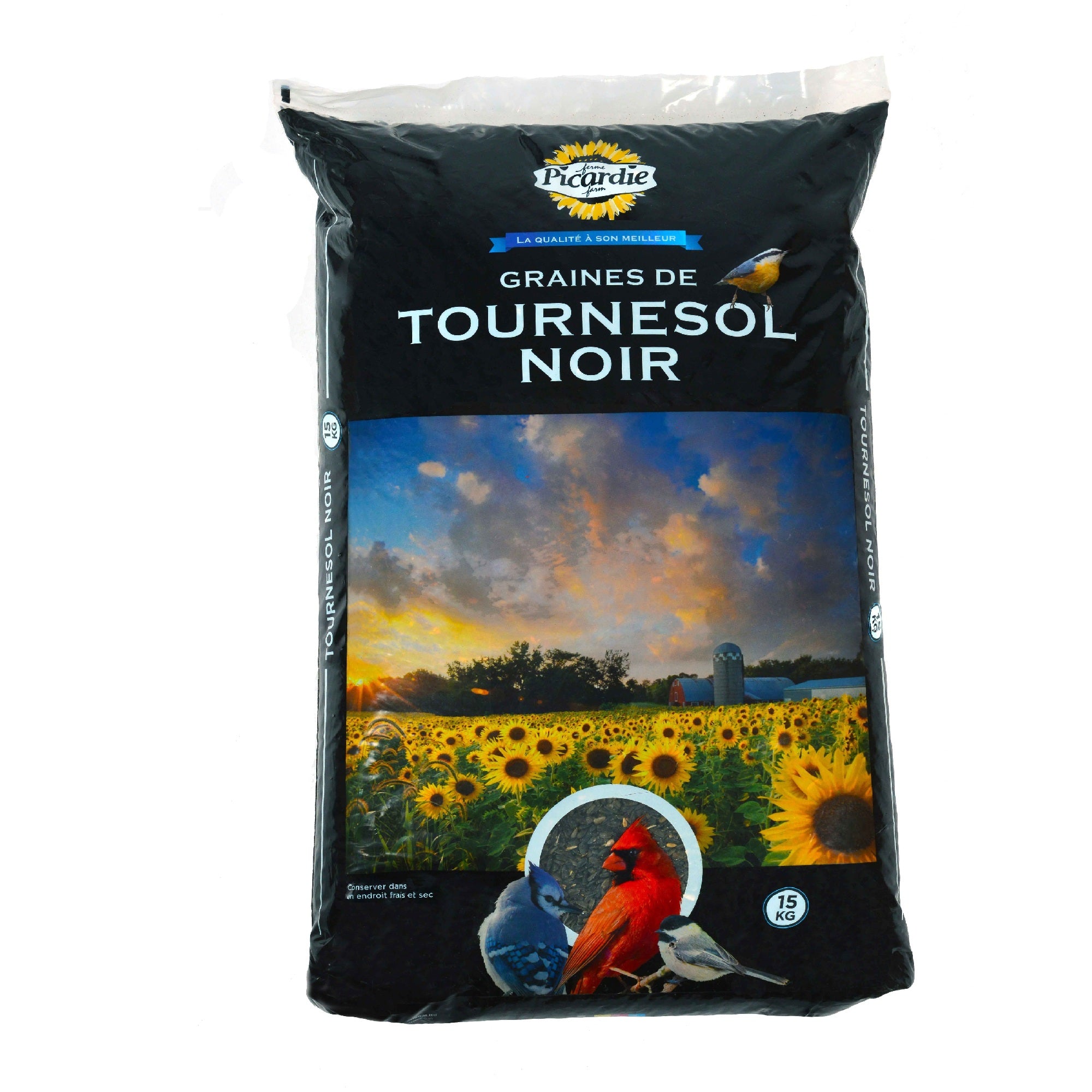 Graines de tournesol noir, 15 kg