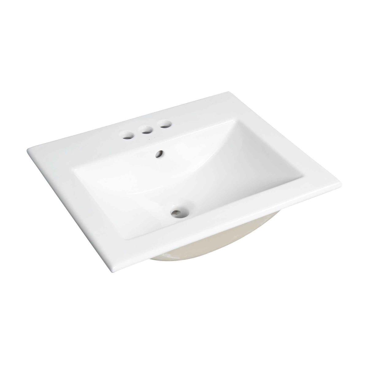 Lavabo rectangulaire à encastré, 21,65&quot; x 17,32&quot; x 7,16&quot;