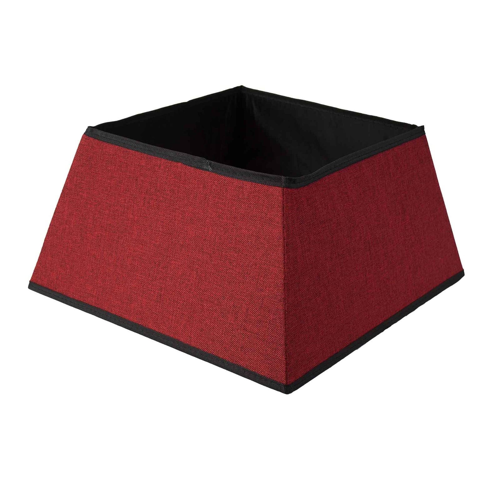 Jupe carrée et rigide pour pied de sapin, rouge