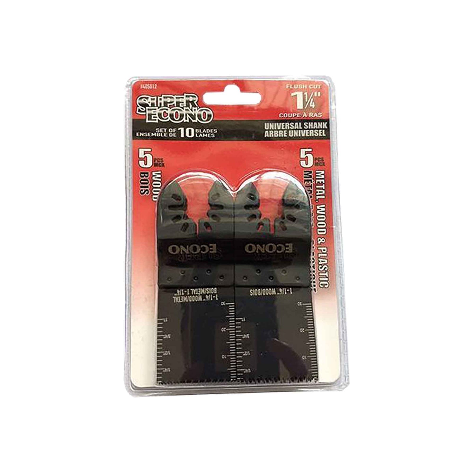 Ensemble de lames pour outil oscillant, 10 pièces