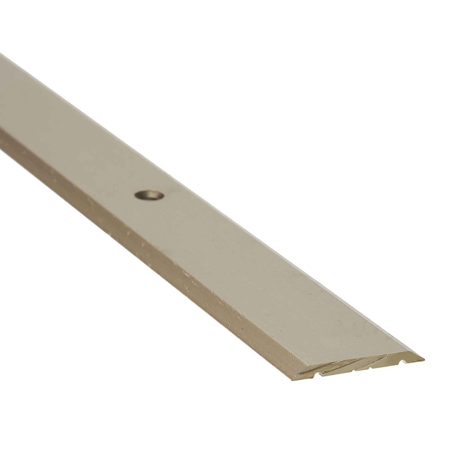 Bordure de joint de plancher titanium martelé, 1" x 3'