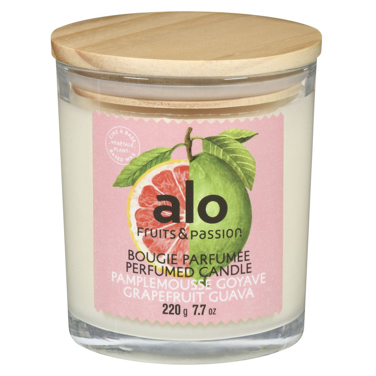 Bougie parfumée alo, pamplemousse et goyave