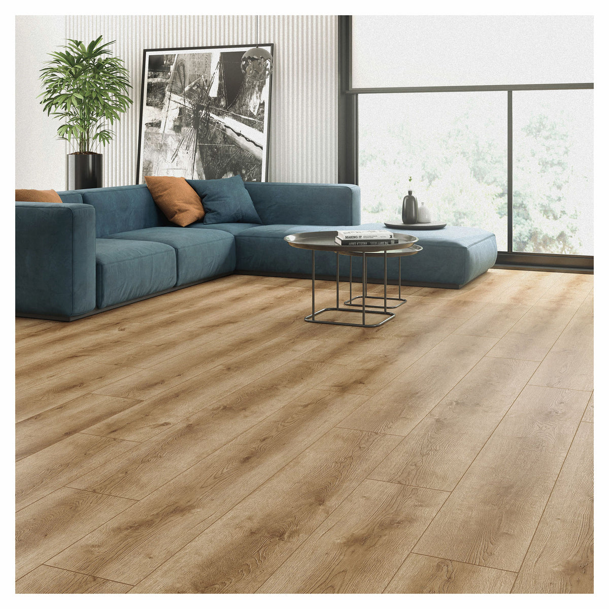 Plancher laminé Umbrella AC5 de 12 mm, Balkan Oak EIR (17,01 pi²)