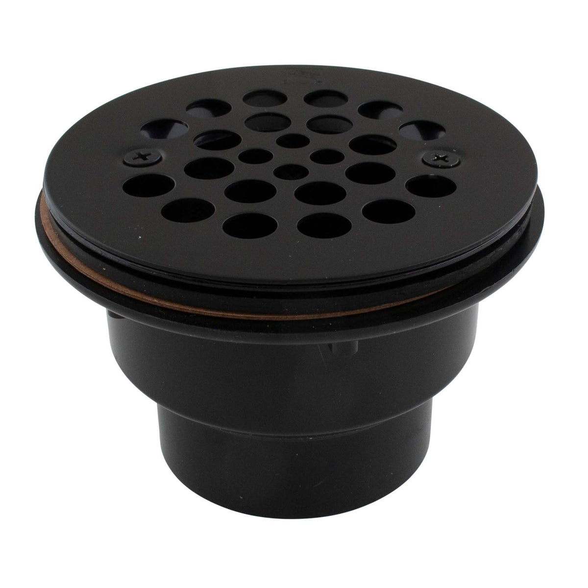 Kit de drain de douche à coller, 2 pièces (noir mat)