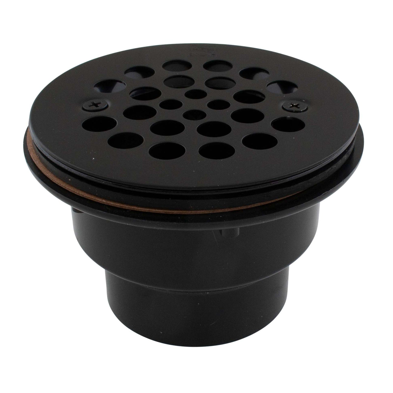 Kit de drain de douche à coller, 2 pièces (noir mat)