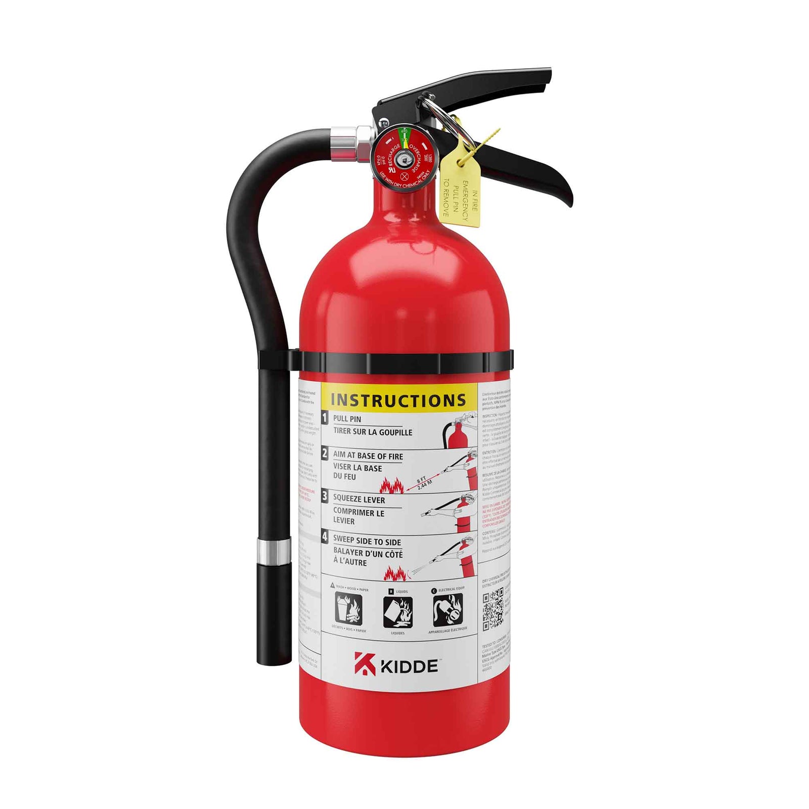 Extincteur d'incendie rechargeable Pro 210, 2A/10BC (4 lb)