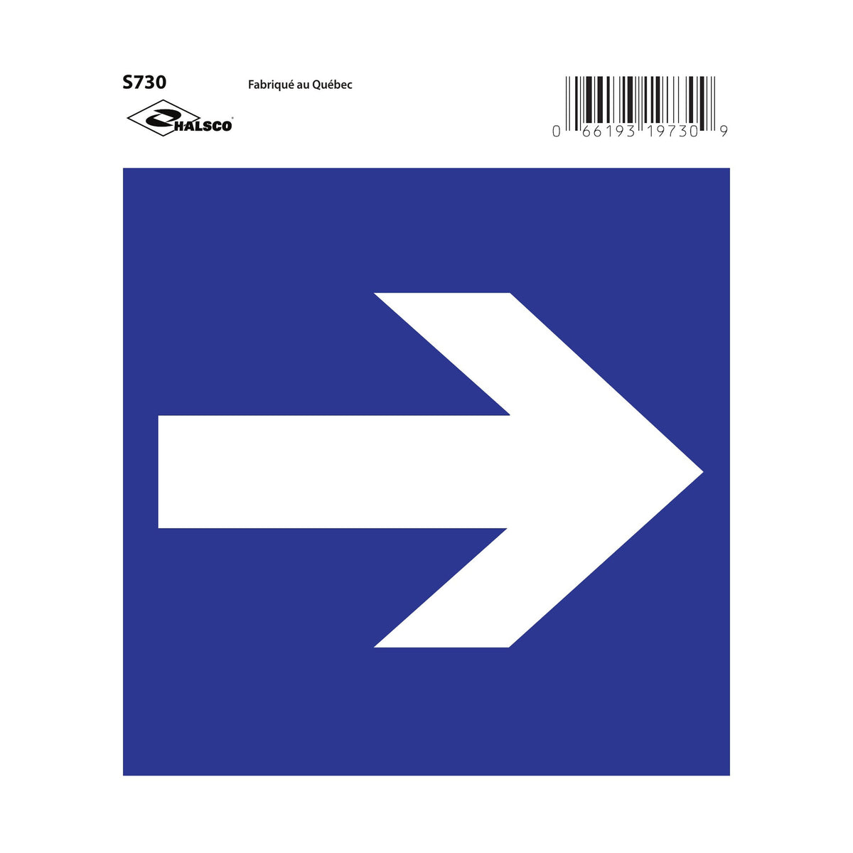 Affiche "Flèche directionnelle", 6" x 6"