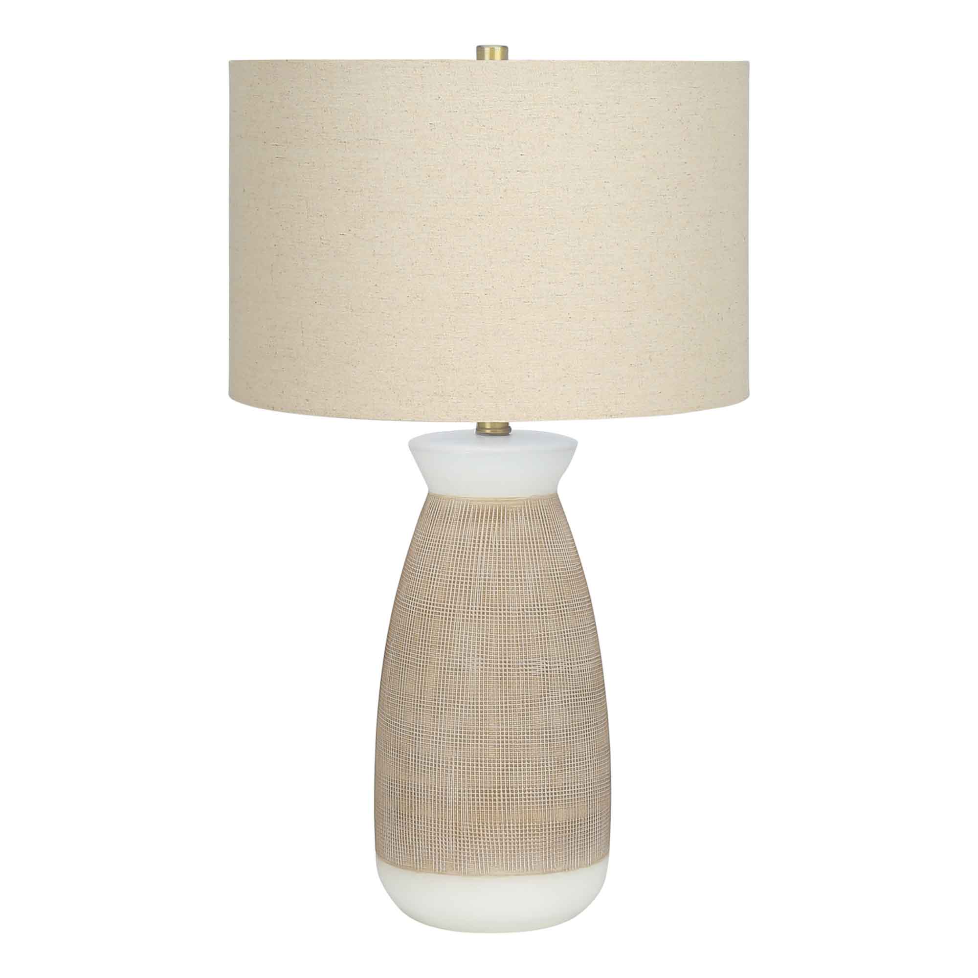 Lampe de table en céramique, beige