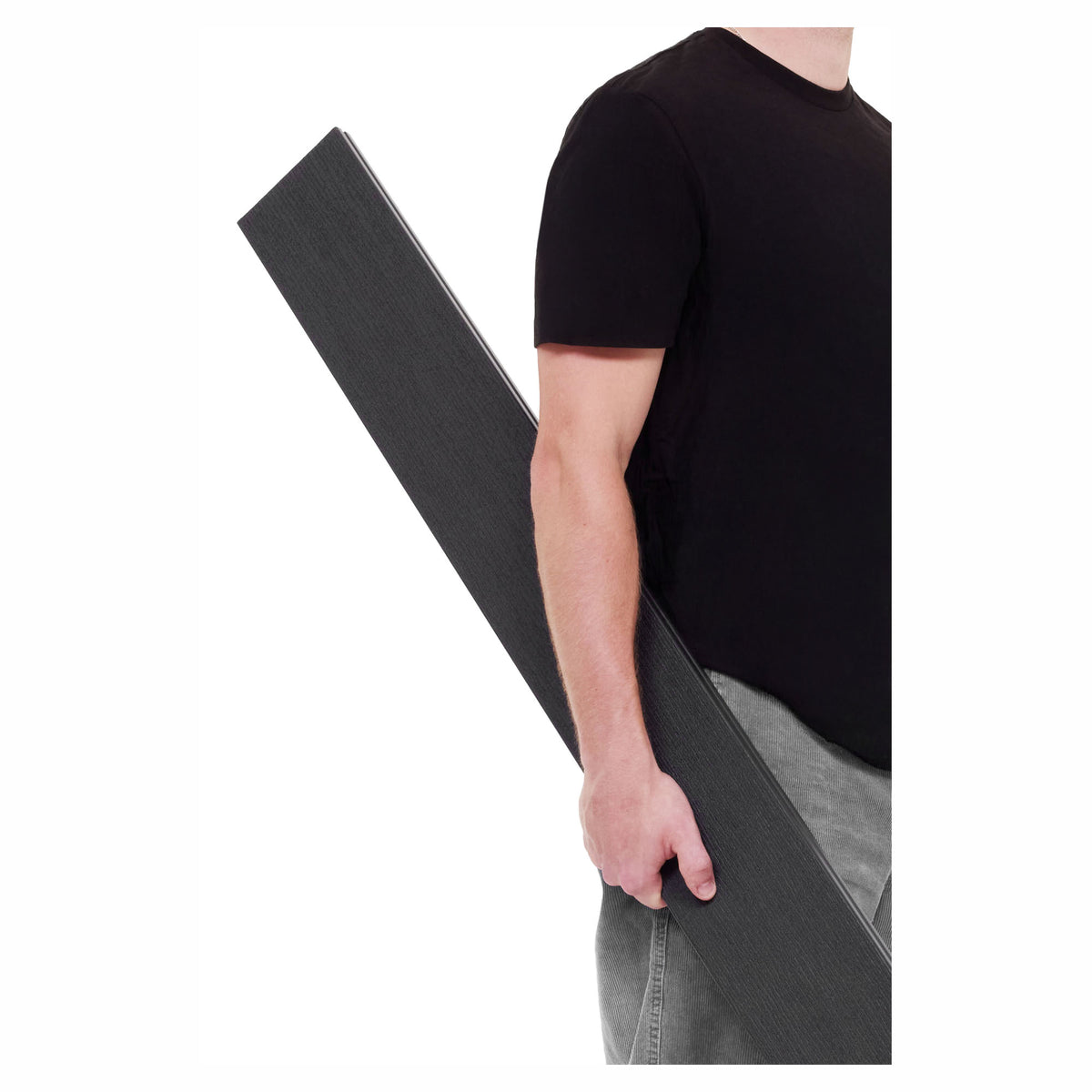 Planche de composite pour clôture de 1" x 5,3" x 6', noir charbon (4 unités)