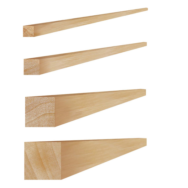 Lot De 10 Rosaces D'Angle En Bois De Pin - Style Victorien - Dimensions 2 3/4" X 2 3/4" X 1" - Non Finies