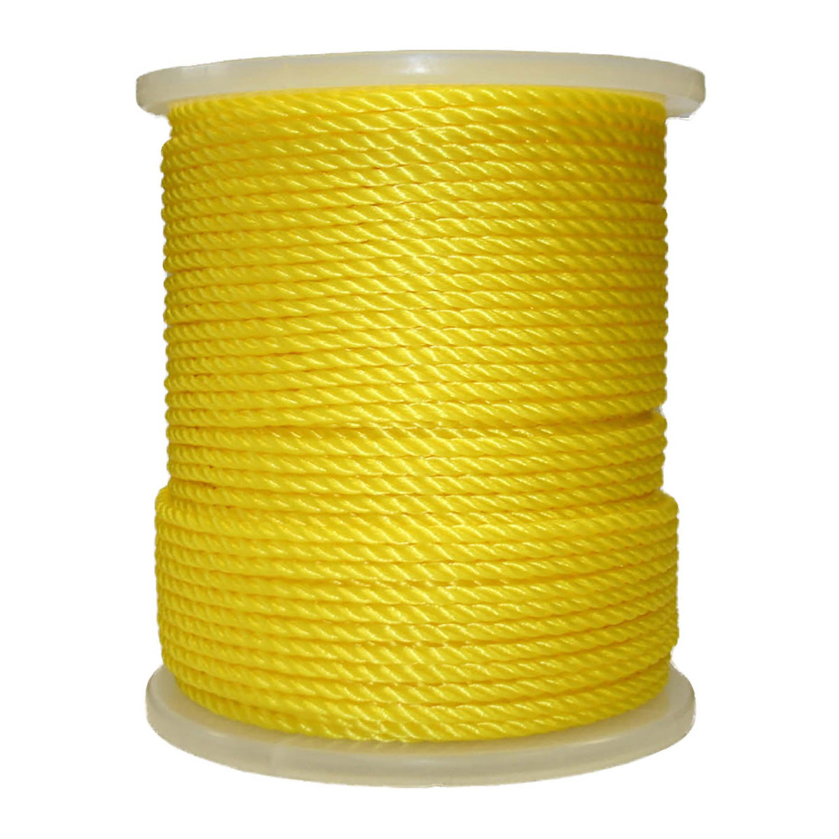 Corde de polypropylène torsadée de 1/4&#39;&#39;, jaune - 550&#39;