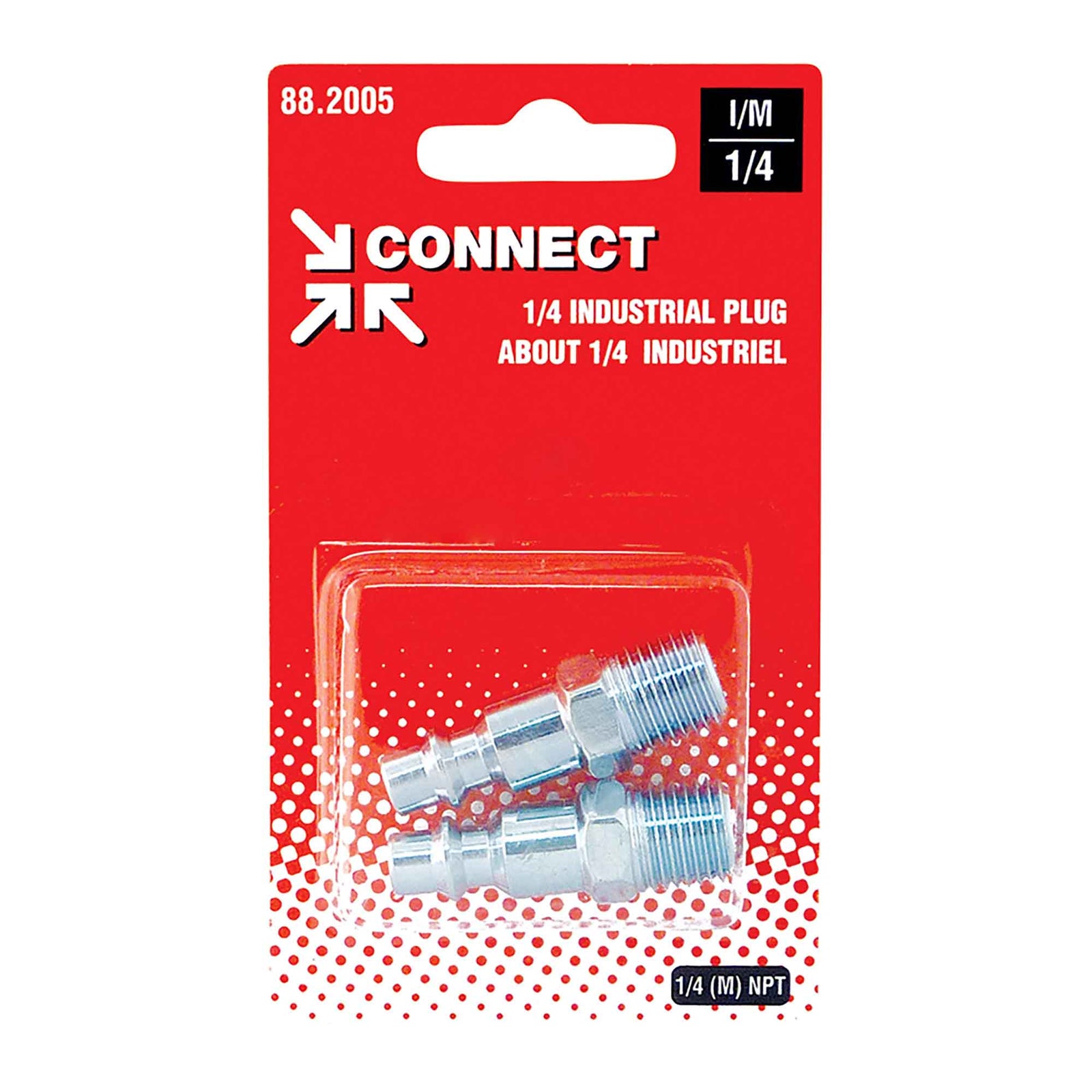 About d'air comprimé de 1/4 industriel x 1/4 (M) NPT - 2 pcs