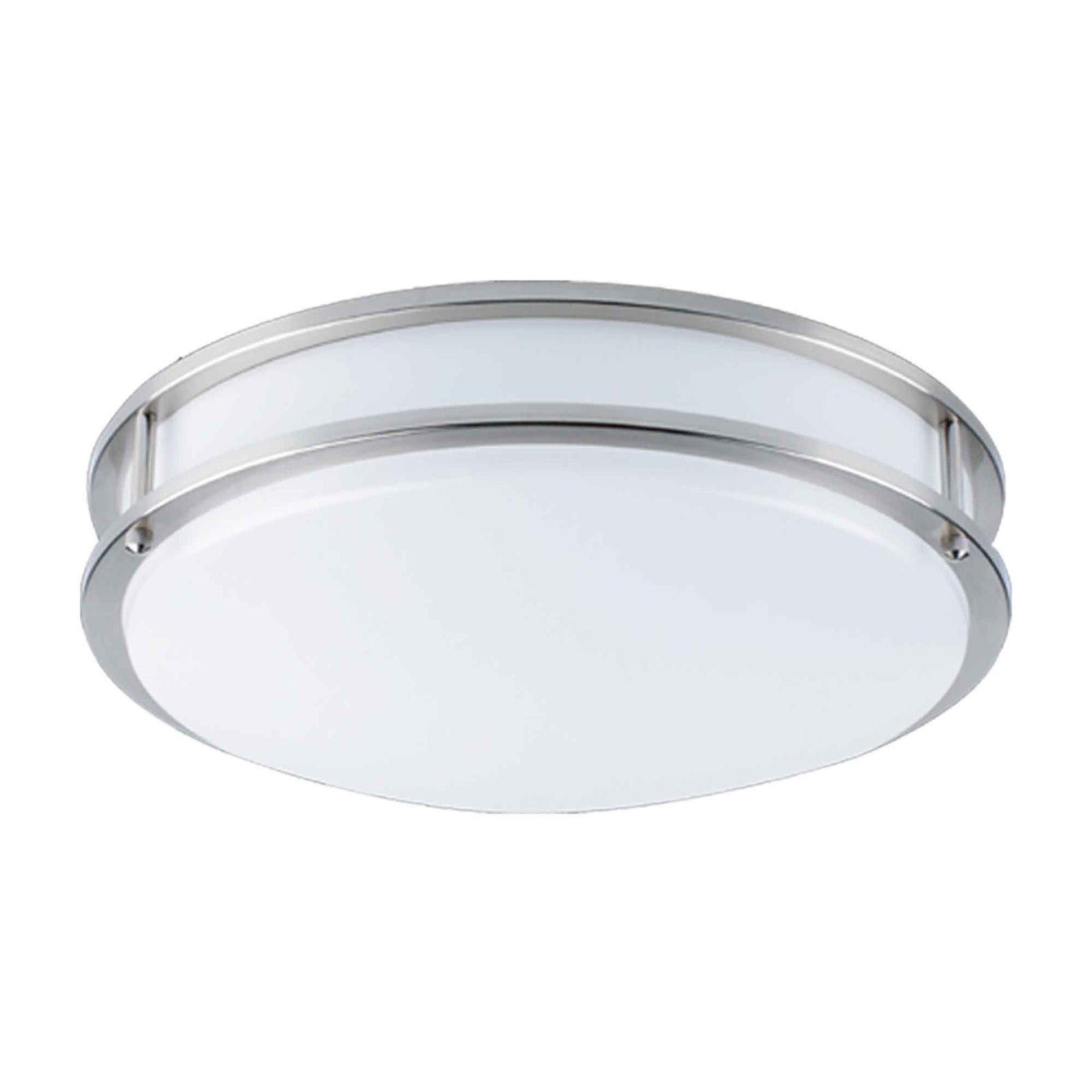 Plafonnier Milano avec DEL intégrées de 12", nickel brossé