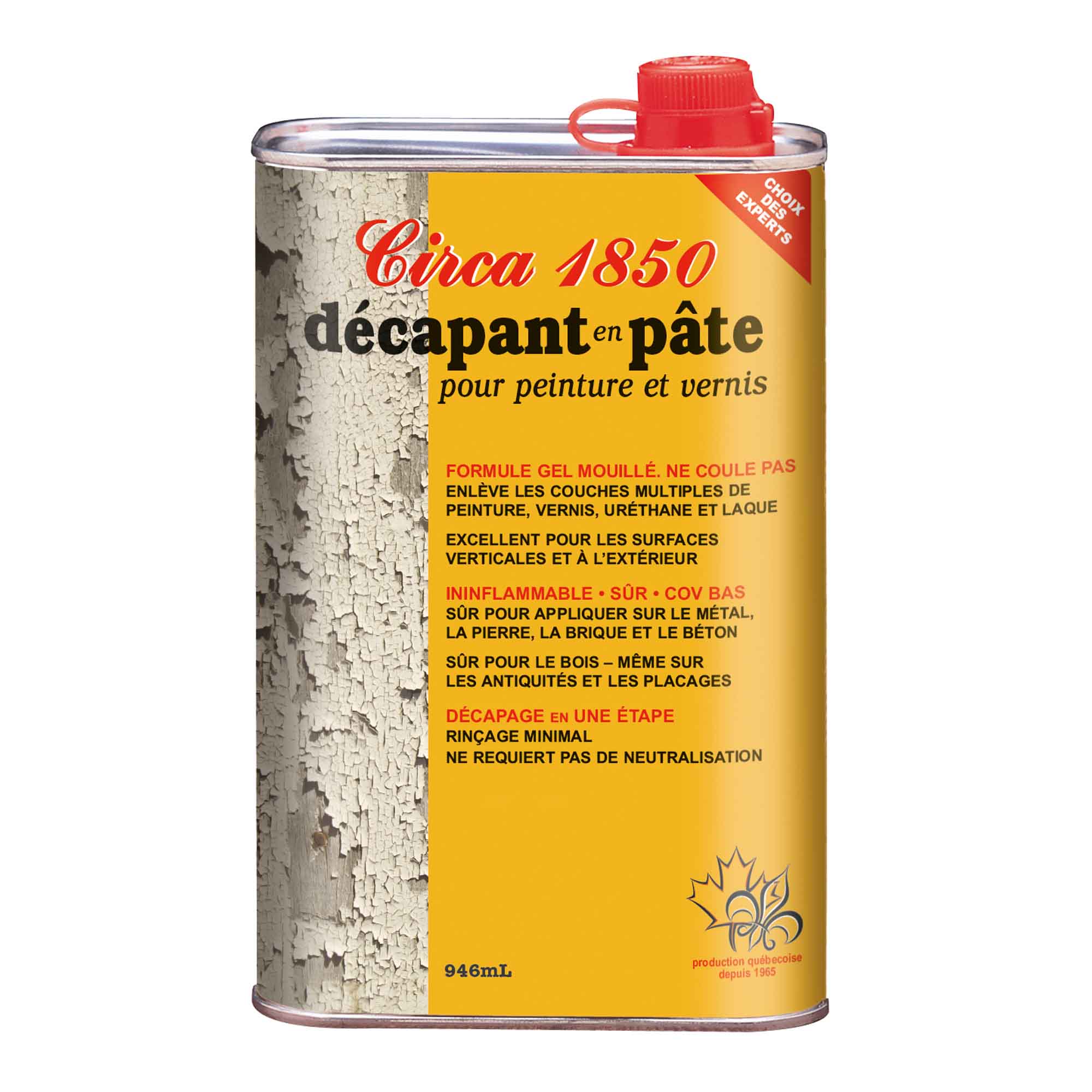 Décapant en pâte pour peinture et vernis, 946 ml