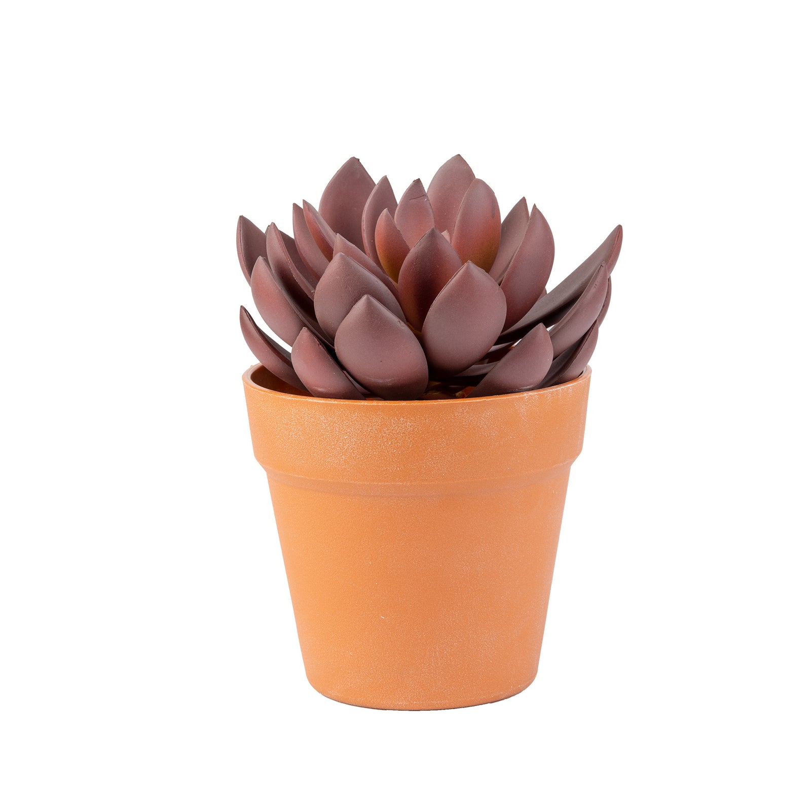 Lotus rouge artificiel en pot , 8''