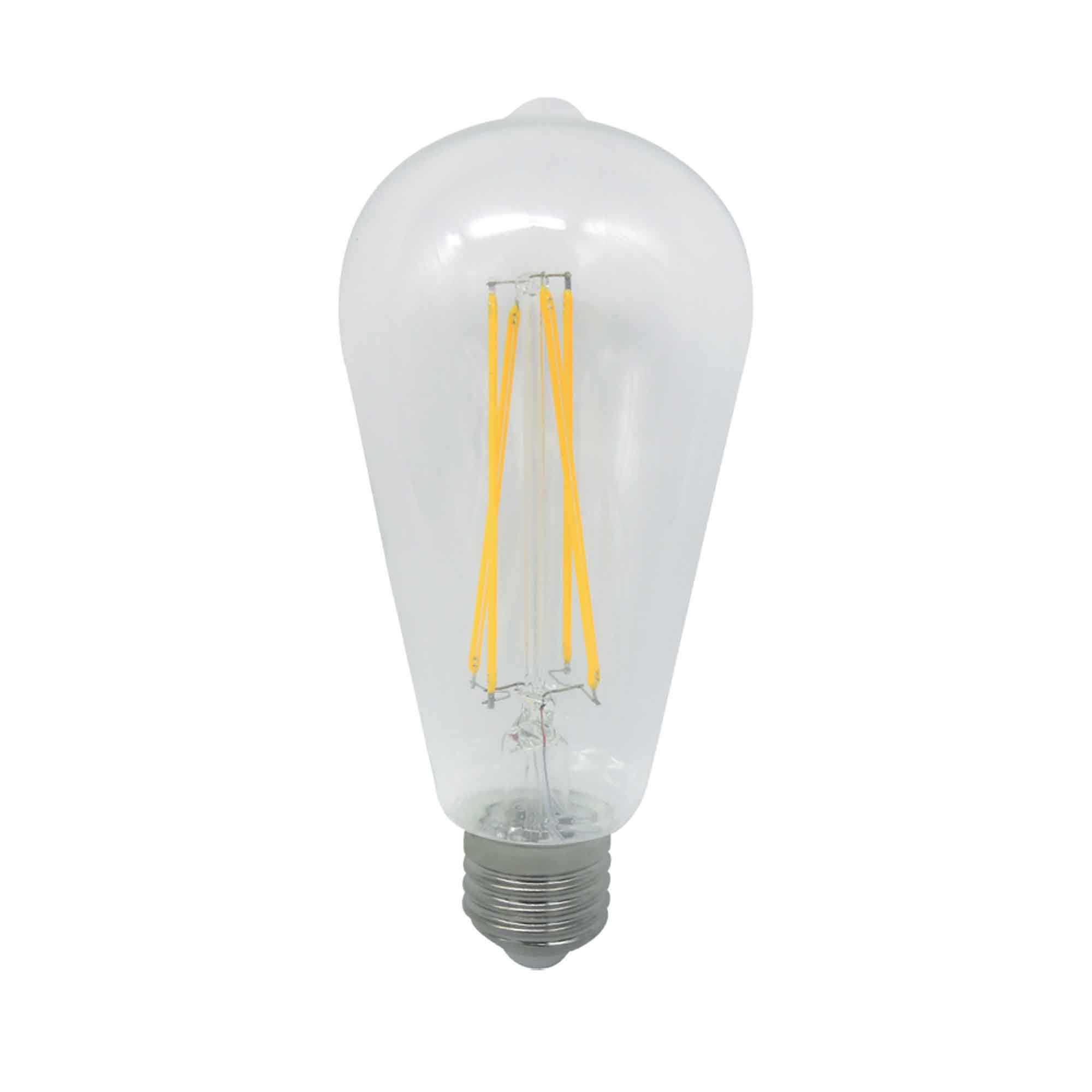 Ampoule DEL à filament clair à économie d'énergie de type-S blanc doux, 6,2 W