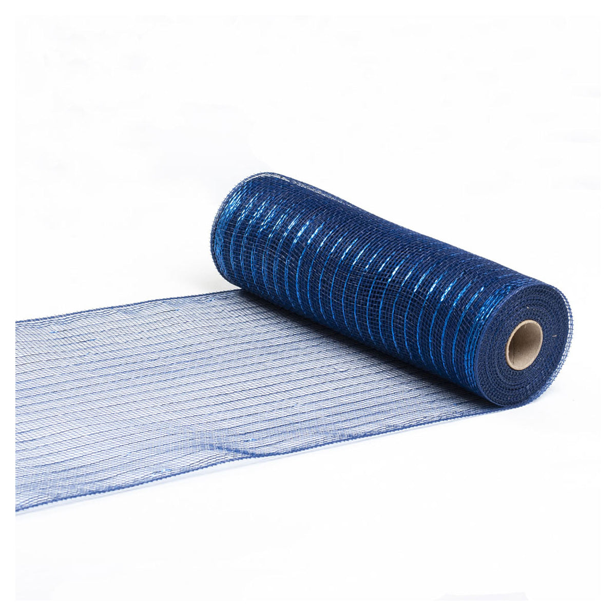 Ruban décoratif en mailles métalliques de 10,5" x 30', bleu marine