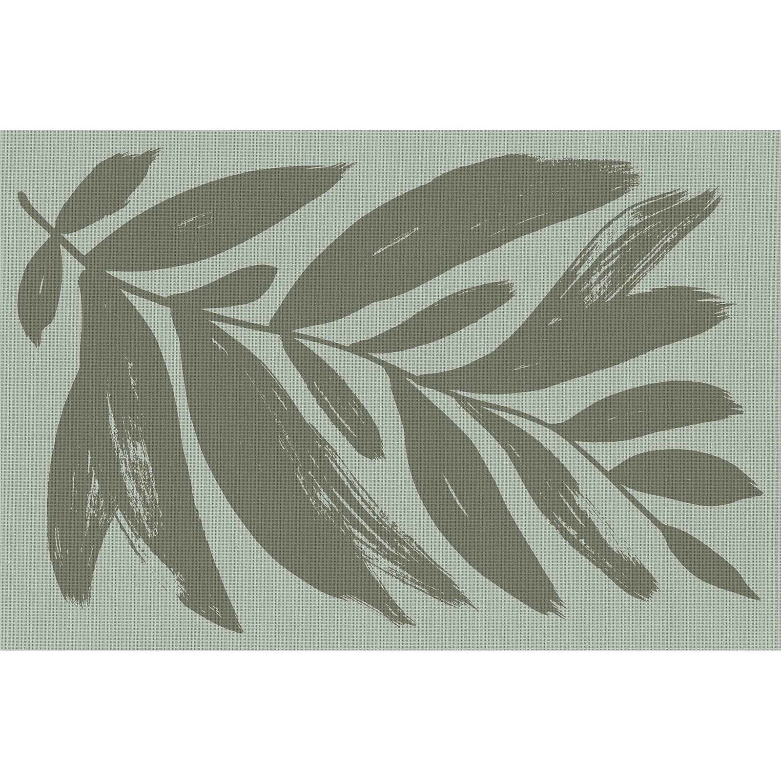 Napperon imprimé et tissé, 12'' x 18'' (branche)