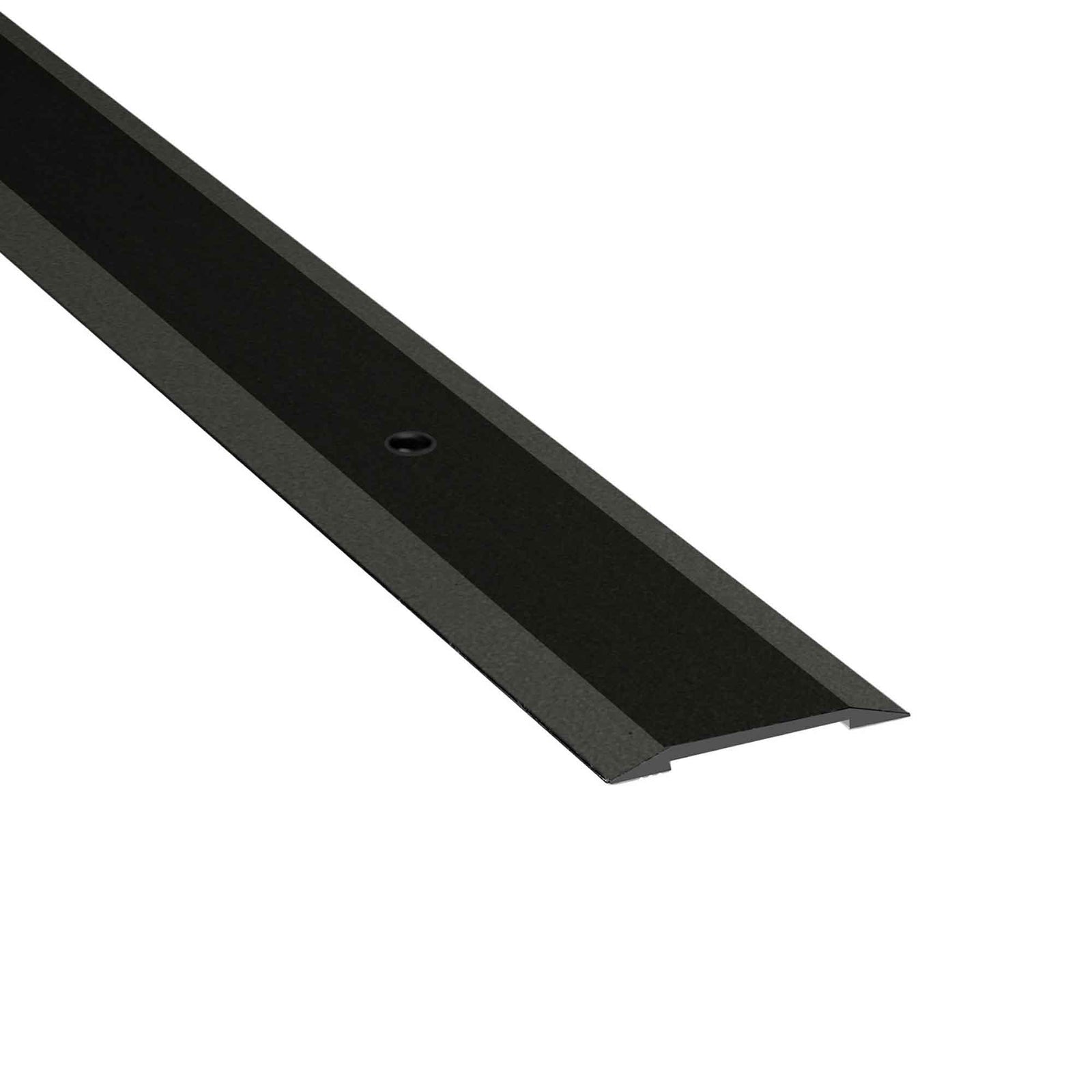 Bordure de joint de plancher noir mat, 1-1/4" x 3'