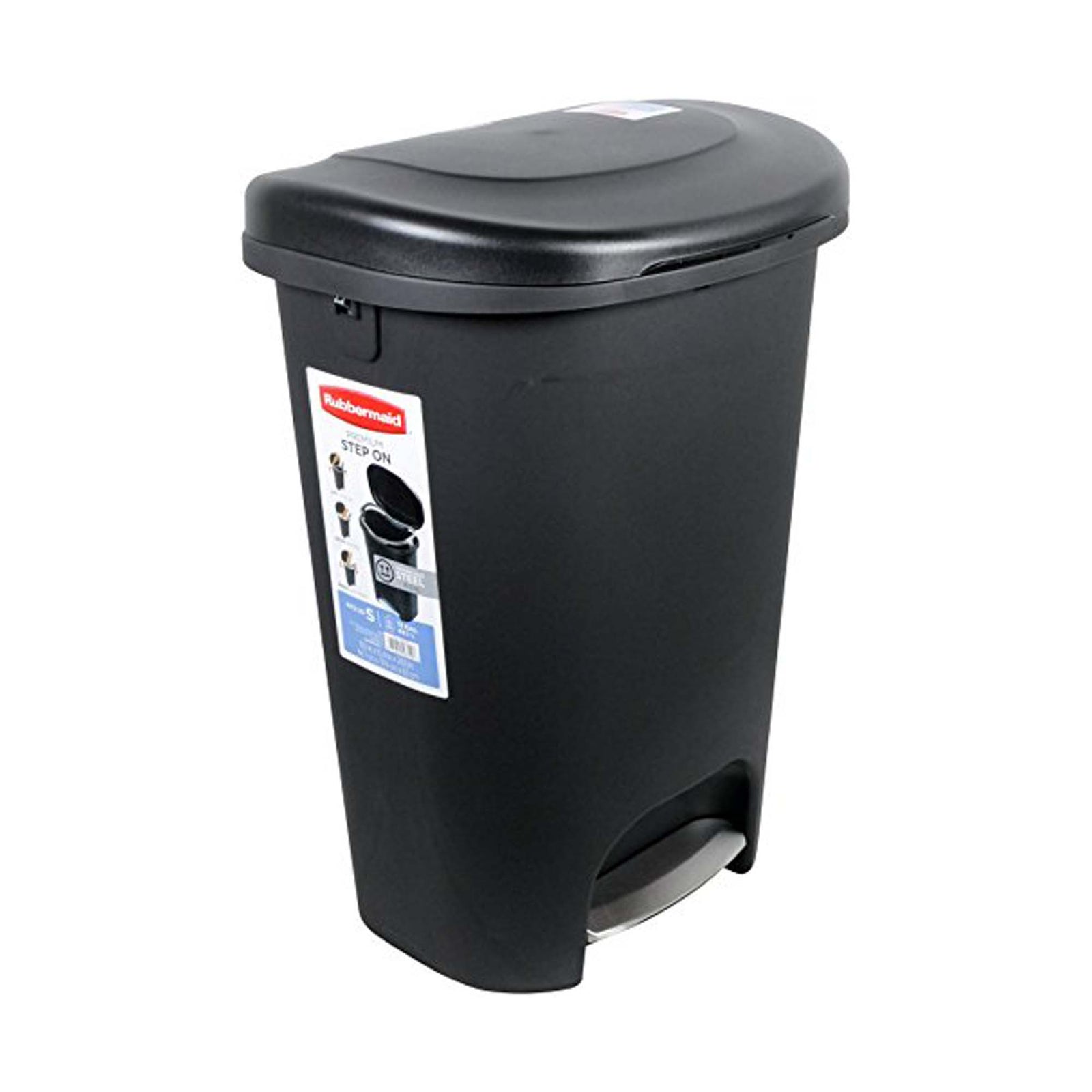 Poubelle de cuisine à marchepied à fermeture lente avec système LinerLock, 49,1 L