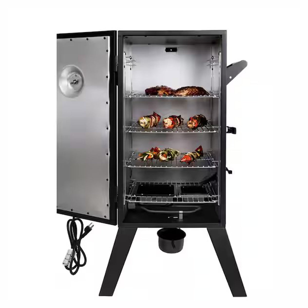 Fumoir électrique avec 3 grilles de cuisson de 1 500 W, 30"