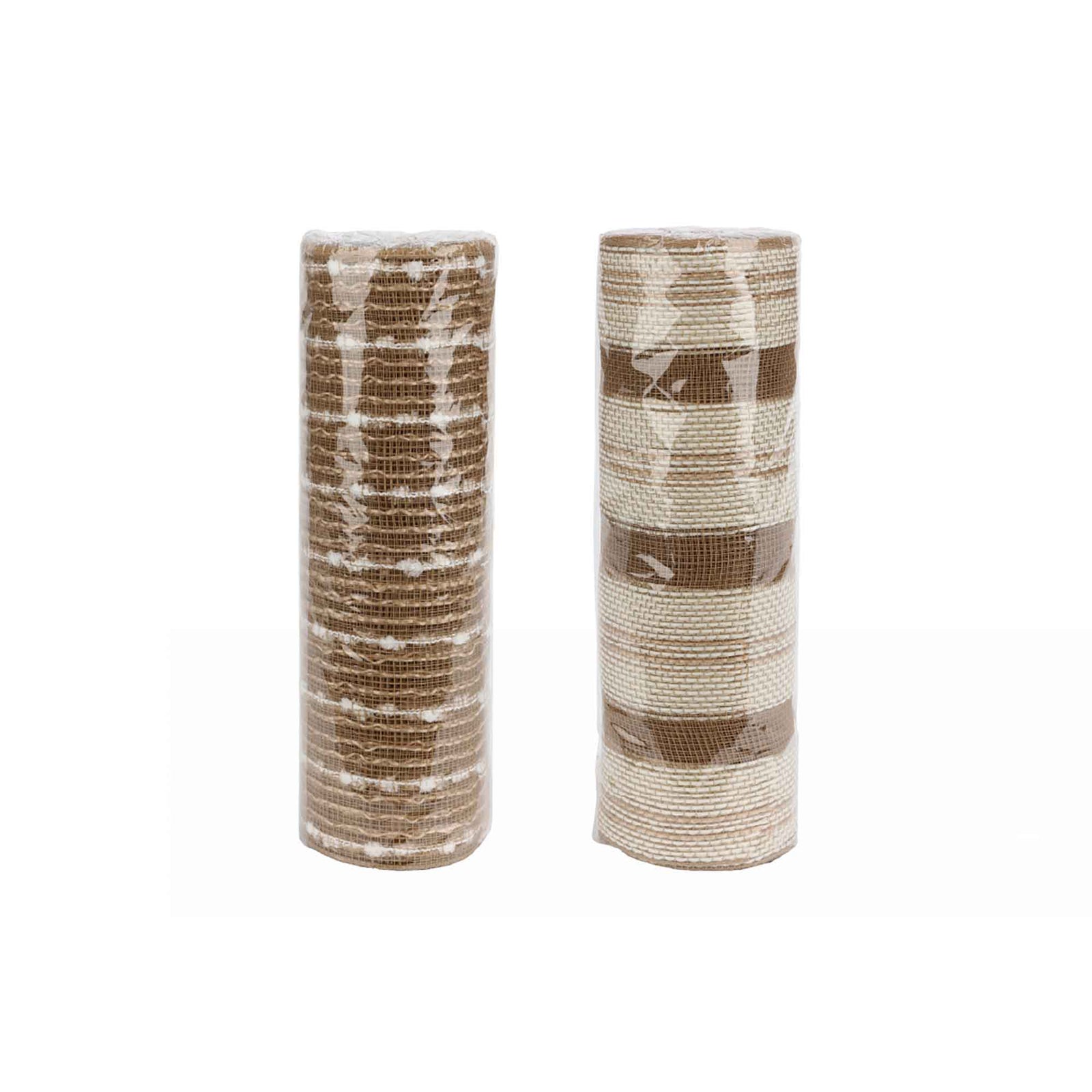 Rouleau de tulle brun et beige, 11" x 30' (choix entre 2 modèles)