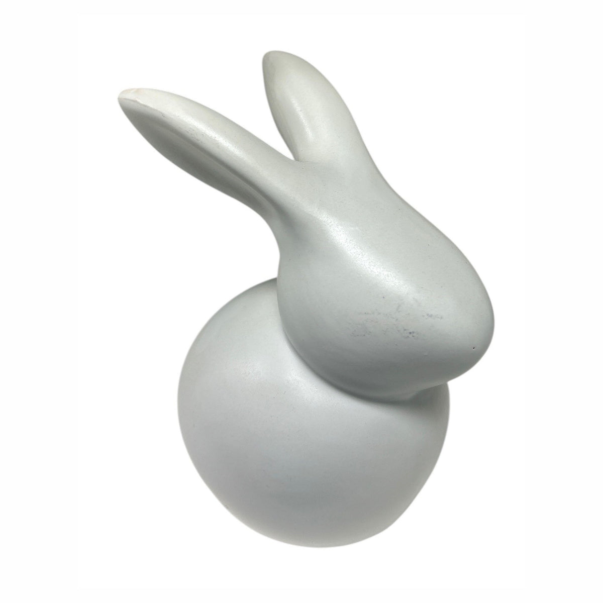 Décoration de lapin en céramique, blanc