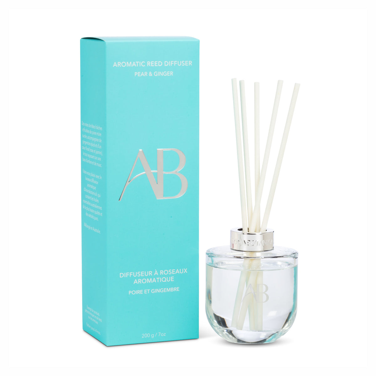 Diffuseur à roseaux au parfum de poire et gingembre, 200 g